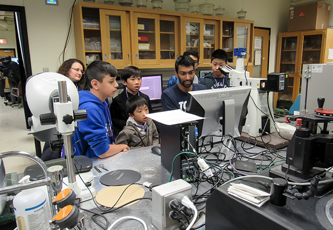 Akshay detailing microscope