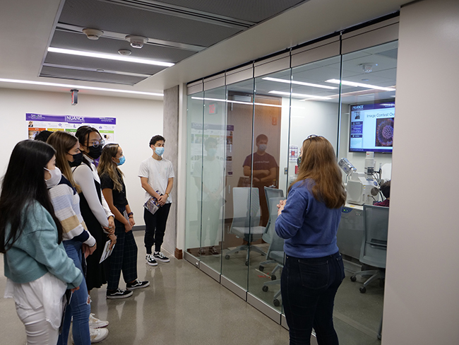 Students touring NUANCE 