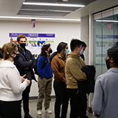 Students touring NUANCE Facilities