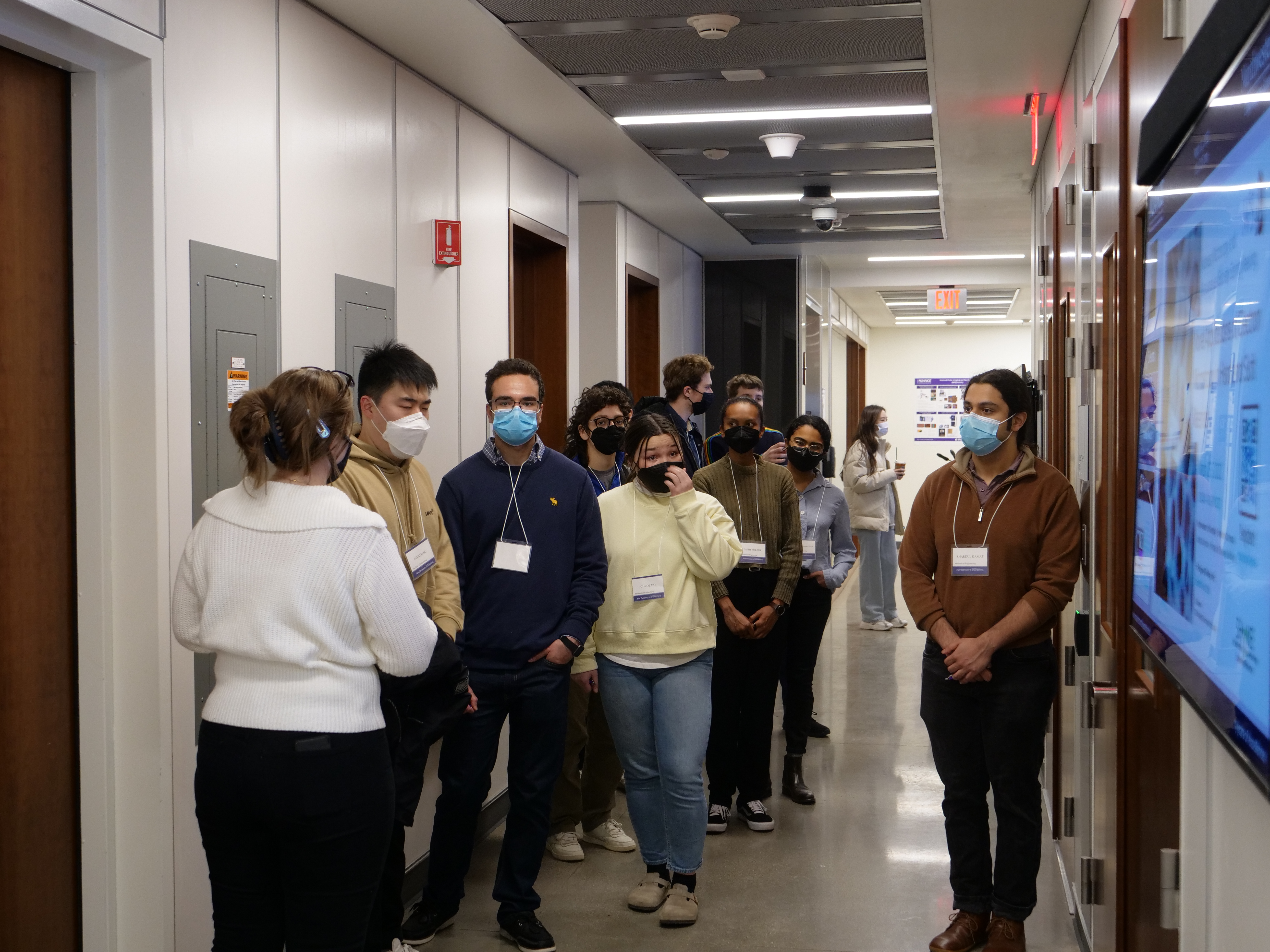 Graduate students from the Department of Mechanical Engineering hosts tour of students