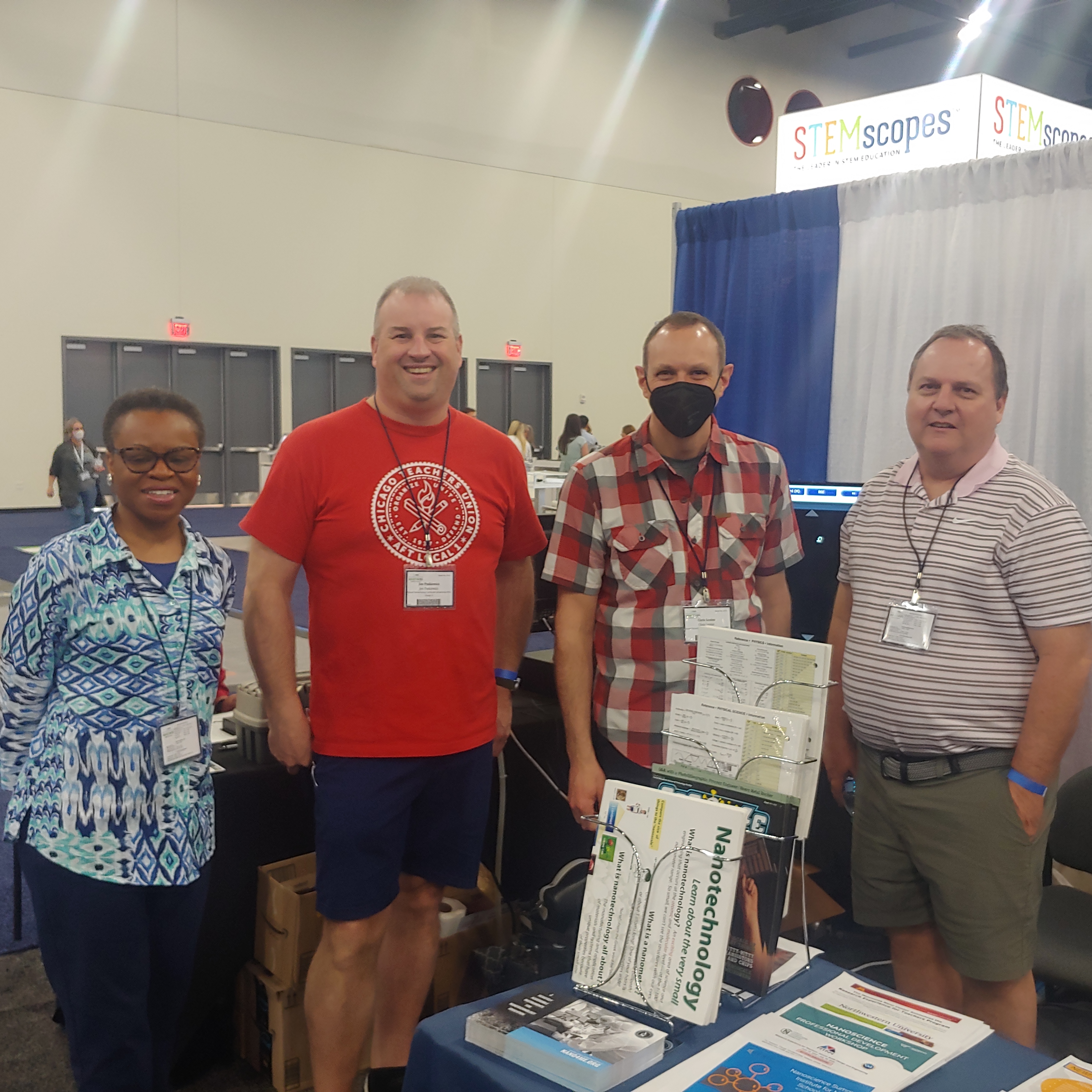 NNCI Collaborative RET's from all 4 sites helped man the booth at the 2022 NSTA Conference - Houston, TX