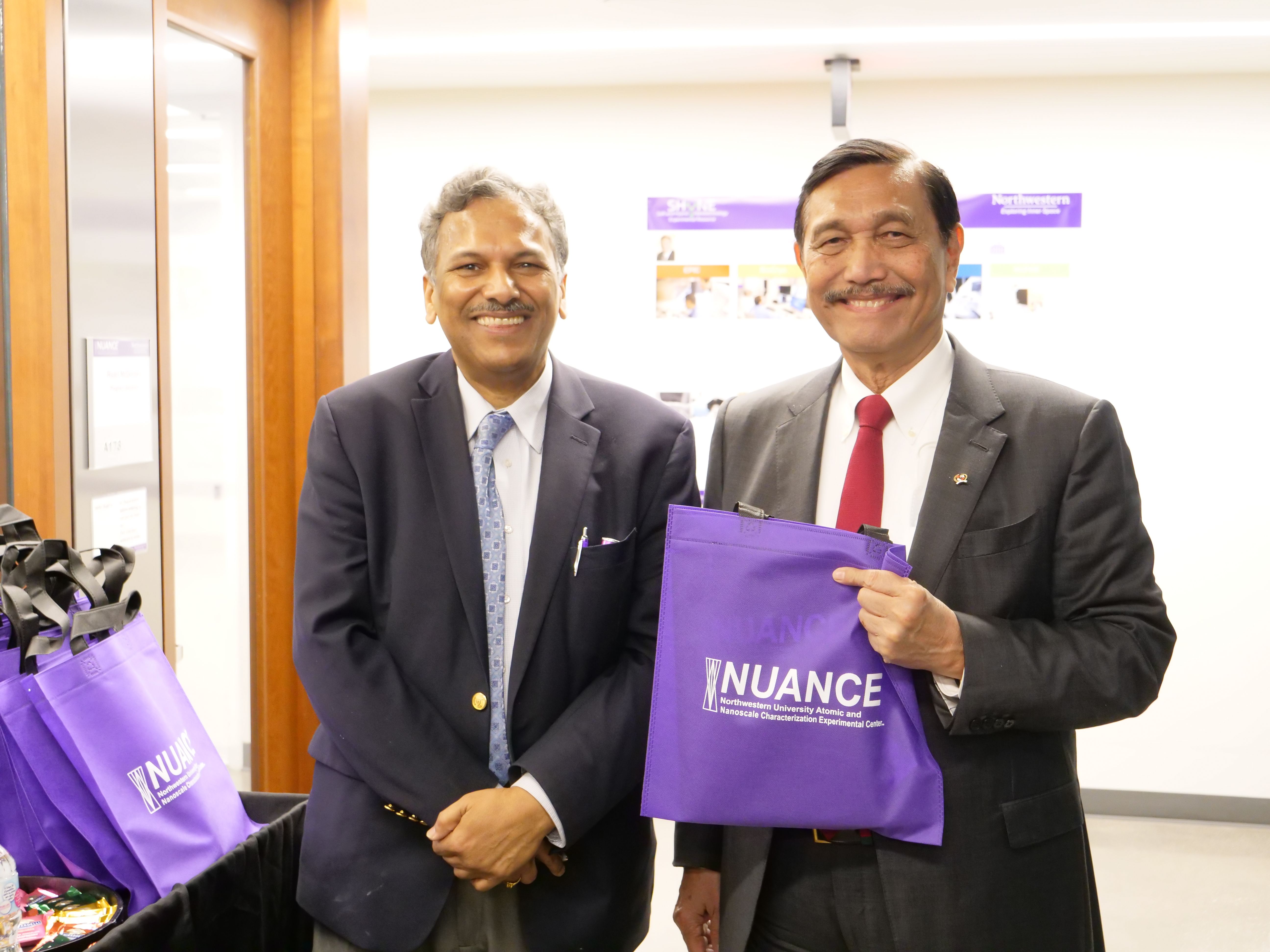 Professor Dravid with Minister Luhut of Indonisia