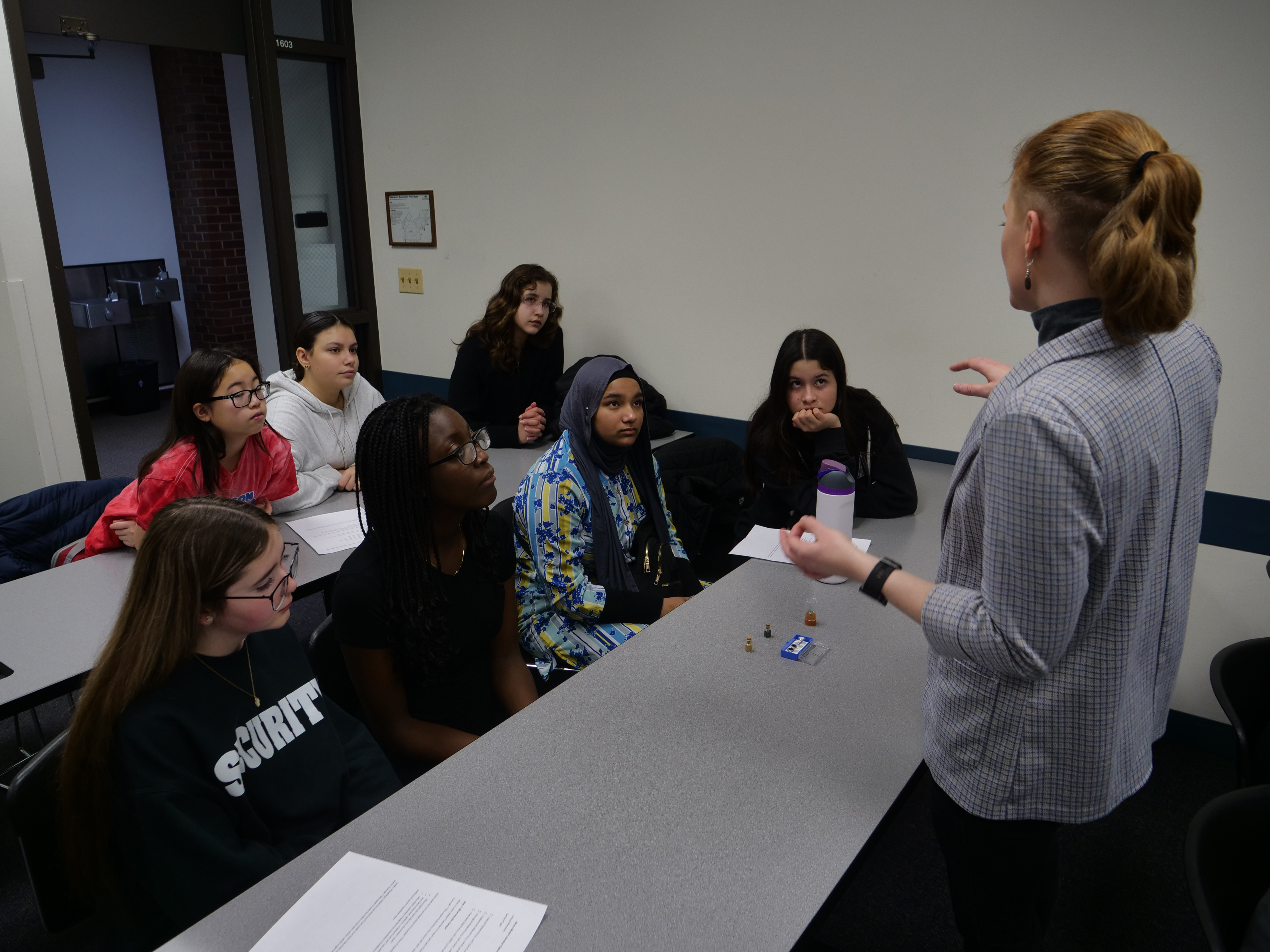 Tirzah Abbott with participants